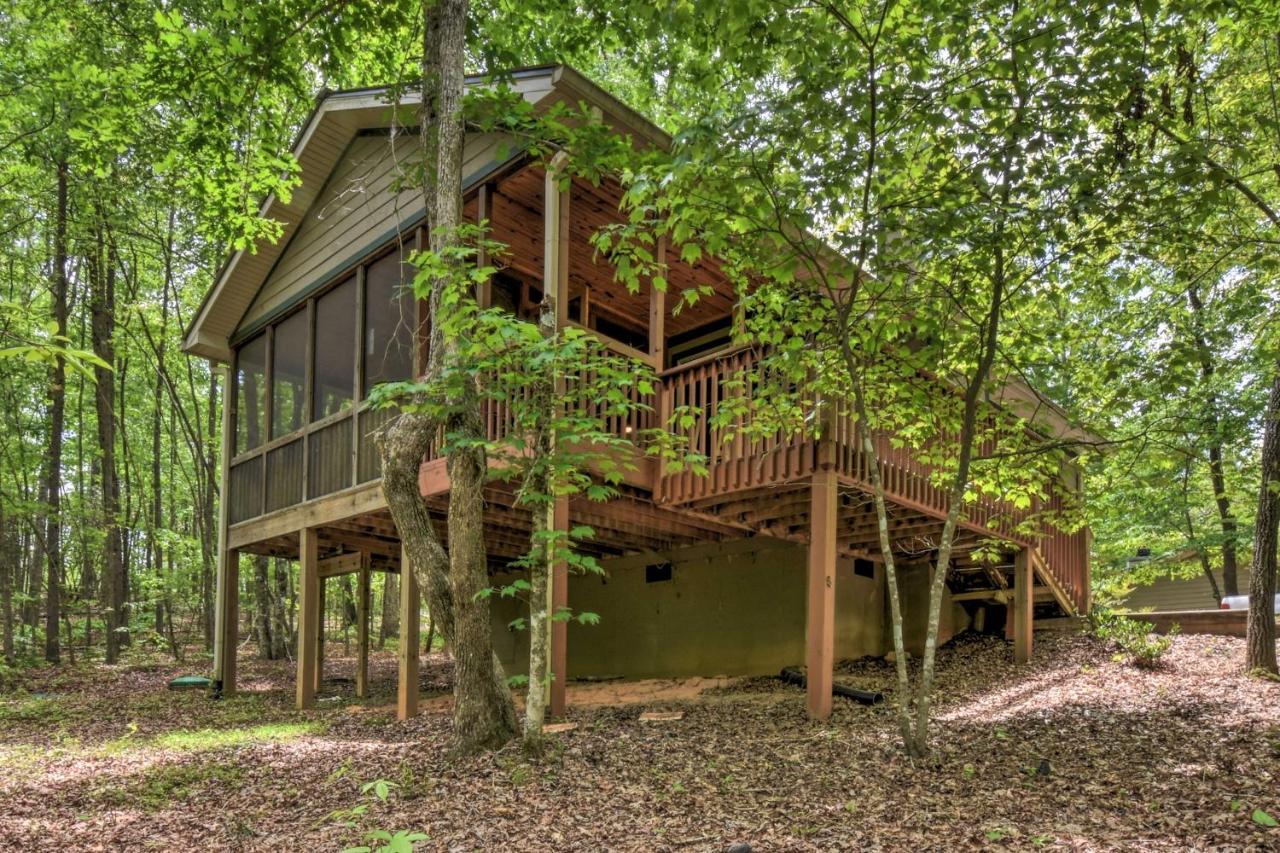 The Honeybee Cabin With Private Porch And Hot Tub Clarkesville Exterior foto